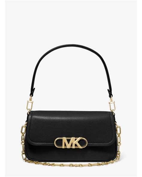 michael kors chelsea two-tone medium black shoulder bag|Michael Kors shoulder bags.